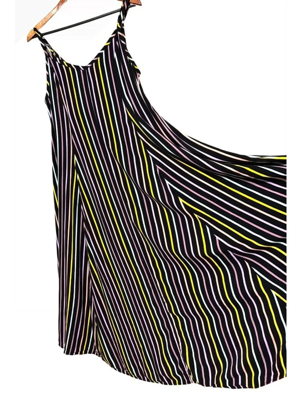 Torrid Womens Multicolor Striped Sleeveless Maxi Dress Rayon Size 1 - Picture 2 of 8